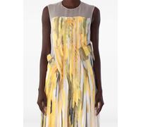 Jason Wu Collection x Robert Rauschenberg sleeveless strip gown dress - Yellow 0-2-6