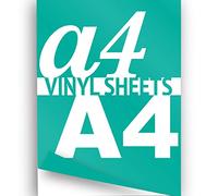 JasonCarlMorgan A4 Aqua Green Gloss 297x210mm Triple Pack 3x Self Adhesive Vinyl Sheet, 5-7yr Grade