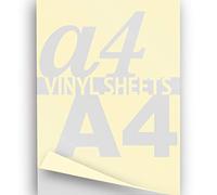 JasonCarlMorgan A4 Cream Matte 297x210mm Triple Pack 3x Self Adhesive Vinyl Sheet, High Quality 5-7yr Grade