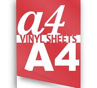 JasonCarlMorgan A4 Dark Red Matte 297x210mm Triple Pack 3x Self Adhesive Vinyl Sheet, High Quality 5-7yr Grade