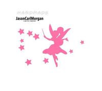JasonCarlMorgan All Purpose 75mm Fairy Car Phone Window Laptop Wall Vinyl Sticker, PNK