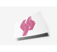 JasonCarlMorgan Car Emblem Vinyl Wrap Kit Front & Rear Badge Sticker Set Matt (Bubblegum Pink) MK3 2006-2009