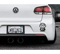 JasonCarlMorgan JCM Adorable Astronaut Bumper Car Sticker Decal, Black Carbon