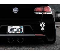 JasonCarlMorgan JCM Adorable Goose Bumper Car Sticker Decal, Silver Carbon