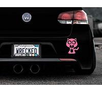 JasonCarlMorgan JCM Adorable Panther Bumper Car Sticker Decal, Pink