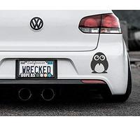 JasonCarlMorgan JCM Adorable Penguin Bumper Car Sticker Decal, Charcoal