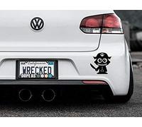 JasonCarlMorgan JCM Adorable Pirate Bumper Car Sticker Decal, Black