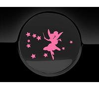 JasonCarlMorgan JCM® Fairy Car Sticker UK Fuel Cap Sticker Car Decal, Fairydust Pink