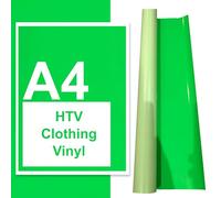 JasonCarlMorgan JCM Graphics A4 A3 A2 Iron On Vinyl Sheets Neon Green A2 (420 x 594 mm) | Per Sheet