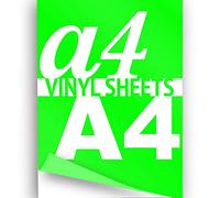 JasonCarlMorgan JCM Graphics A4 Iron On Vinyl 3 Sheets, Neon Green