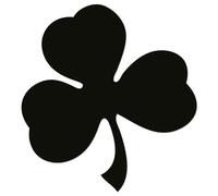 JasonCarlMorgan JCM Graphics Irish Shamrock Sticker Black 280mm