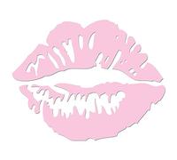JasonCarlMorgan JCM Graphics Kiss Lips 190mm Iron On Transfer, Soft Pink