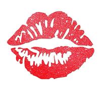 JasonCarlMorgan JCM Graphics Kiss Lips 190mm Sticker, Glitter Red