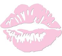 JasonCarlMorgan JCM Graphics Kiss Lips 280mm Iron On Transfer, Soft Pink
