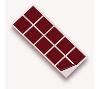 JasonCarlMorgan JCM Graphics Kitchen & Bathroom Vinyl Wall Tile Transfers, 100mm SQ 20 Tile Pack Burgundy Matt Finish