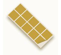 JasonCarlMorgan JCM Graphics Kitchen & Bathroom Vinyl Wall Tile Transfers, 100mm SQ 20 Tile Pack Gold Matt Finish