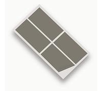 JasonCarlMorgan JCM Graphics Kitchen & Bathroom Vinyl Wall Tile Transfers, 100x200mm 50 Tile Pack Grey Matt Finish