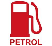 JasonCarlMorgan JCM Graphics Petrol 150mm Sticker, Dark Red