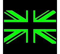 JasonCarlMorgan JCM Graphics Union Jack 100mm Sticker, Glow In The Dark
