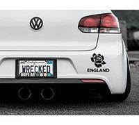 JasonCarlMorgan JCM Original Rose Of England Bumper Car Sticker Decal, Black