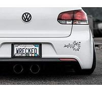 JasonCarlMorgan JCM Original Shooting Stars Bumper Car Sticker Decal, Black