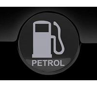 JasonCarlMorgan JCM Petrol Fuel Only Fuel Cap Cover Car Sticker, Silver