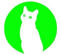 JasonCarlMorgan JCMÂ Iron On Transfer Decal, Cat Neon Green