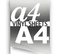 JasonCarlMorgan Silver Carbon Fibre Vinyl Wrap A4 297x210mm 1x Self-adhesive Fiber Sheets