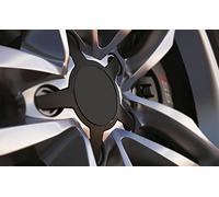 JasonCarlMorgan Standard Universal fit 47mm Alloy Wheel Centre Cap Badges, Grey