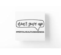 JasonCarlMorgan StickerCreations Dont Give Up Mental Health Awareness Sticker 190mm Aqua Green