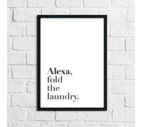 JasonCarlMorgan WinsterCreations Alexa Fold The Laundry Simple Wall Decor Print A4 Normal