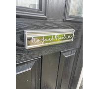 JasonCarlMorgan WinsterCreations Custom Made Front Door Letterbox Label Letter Box Vinyl Sticker No Junk Mail Gold
