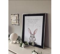 JasonCarlMorgan WinsterCreations Custom Name Easter Bunny Please Stop Here Name Spring Easter Seasonal Wall Home Decor Print A5 Normal