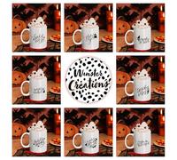 JasonCarlMorgan WinsterCreations Halloween Autumn Seasonal Assorted Designs Mug 11oz Pink Coloured Inner Autumn is Here