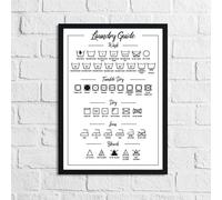 JasonCarlMorgan WinsterCreations Laundry Guide Simple Wall Decor Print A4 High Gloss