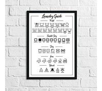 JasonCarlMorgan WinsterCreations Laundry Guide Simple Wall Decor Print A4 Normal