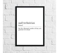 JasonCarlMorgan WinsterCreations Nail Technician Definition Dressing Room Simple Wall Decor Print A4 Normal