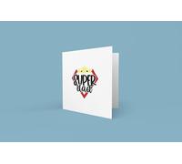 JasonCarlMorgan WinsterCreations Personalised Super Dad Fathers Day Collection Fathers Day Card (6x6in)
