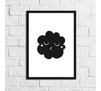 JasonCarlMorgan WinsterCreations Scandinavian Cloud Childrens Nursery Room Wall Decor Print A5 Normal