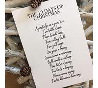 JasonCarlMorgan WinsterCreations The 12 Days Christmas Seasonal Wall Home Decor Print A4 High Gloss