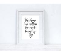JasonCarlMorgan WinsterCreations This Home Has Endless Love And Laundry Room House Simple Wall Decor Print A5 Normal
