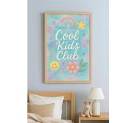 JasonCarlMorgan WINSTERCREATIONS Wall Art, Kids Room Decor, A5 (14.85 x 21 cm)/A4 (21 x 29.7 cm)/A3 (29.7 x 42 cm)/A2 (42 x 59.4 cm), Pastel Rainbow & Smiley Design, Unframed (Matt, A5)