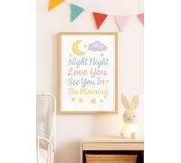 JasonCarlMorgan WINSTERCREATIONS Wall Art Print, Home Decor, A2/A3/A4/A5, Night Night Love You Theme, Matt or High Gloss Finish (High Gloss, A3)