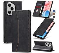 Jasonyu Case for Honor 400 Pro Leather Wallet Flip Cover with Card Holder,Kickstand, Magnetic Closure,TPU Shockproof Phone Case,Black
