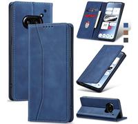 Jasonyu Case for Nothing Phone 2A Leather Wallet Flip Cover with Card Holder,Kickstand, Magnetic Closure,TPU Shockproof Phone Case Compatible with Nothing Phone 2a (Blue)