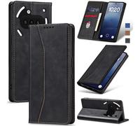 Jasonyu Case for Nothing Phone (3a) Leather Wallet Flip Cover with Card Holder,Kickstand, Magnetic Closure,TPU Shockproof Phone Case,Black