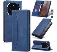 Jasonyu Case for Nothing Phone (3a) Pro Leather Wallet Flip Cover with Card Holder,Kickstand, Magnetic Closure,TPU Shockproof Phone Case,Blue