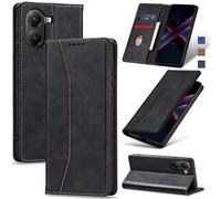 Jasonyu Case for Xiaomi Poco X7 Pro Leather Wallet Flip Cover with Card Holder,Kickstand, Magnetic Closure,TPU Shockproof Phone Case (Black)
