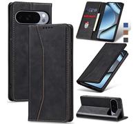 Jasonyu Wallet Case for Google Pixel 10/10 Pro, Flip PU Leather, Black