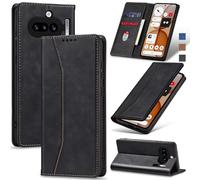 Jasonyu Wallet Case for Nothing Phone 4a, Flip PU Leather, Black